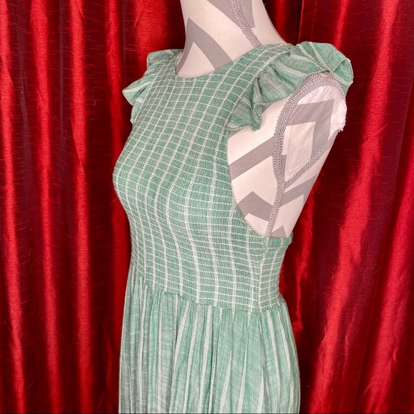 Free People Butterflies Chambray Midi Dress - Picture 4 of 6